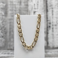 18" 14KAnchor / Figaro Design Link Necklace