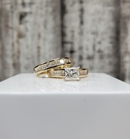 14K 1.81ctw  Diamond Wedding Set