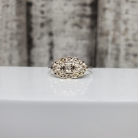 10K Diamond Vintage Style Ring 