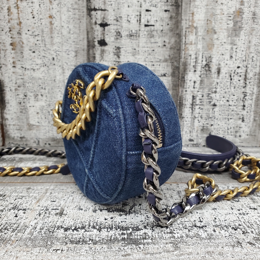 Chanel Round 19 Denim Bag