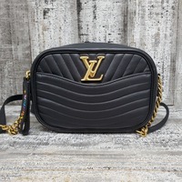 Louis Vuitton Calfskin Wave Camera Black Handbag (2019)