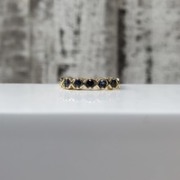 14K 5-Sapphire Ring Band