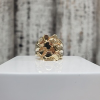 10K Nugget Style Ring