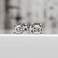 14K .20ctw Friction Back Stud Diamond Earrings