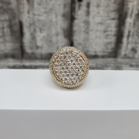 14K 10ctw Diamond Cluster Ring