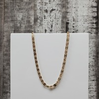 22" 14K TriColor Valentino Link Necklace