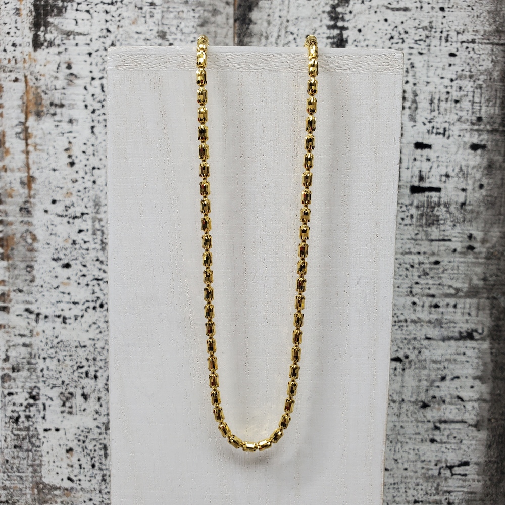 24" 10K Hallow Fancy Link Necklace Dynasty Jewelry and Loan