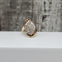 14K .85ctw Diamond Cluster Ring 