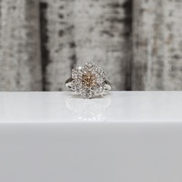 EFFY 14K 1.00ctw Diamond Flower Design Ring