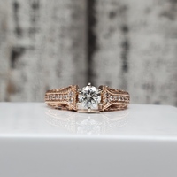 14K .79ctw Diamond Engagement Ring 
