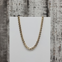 22" 14K Solid Anchor Style Link Necklace