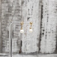 14K Pearl Dangle Earrings