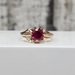 10K Synth Ruby Baby Ring