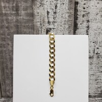 8.5" 14KSolid Curb Link Bracelet