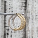 14K Fancy Design Textured Hoop Earrings