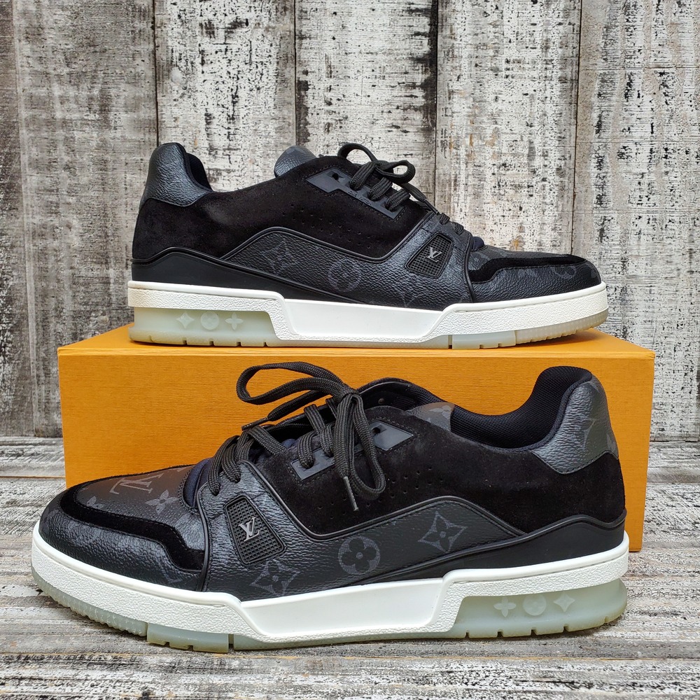 Louis Vuitton -Matchup Leather Low Trainers - Black / Gray - 10