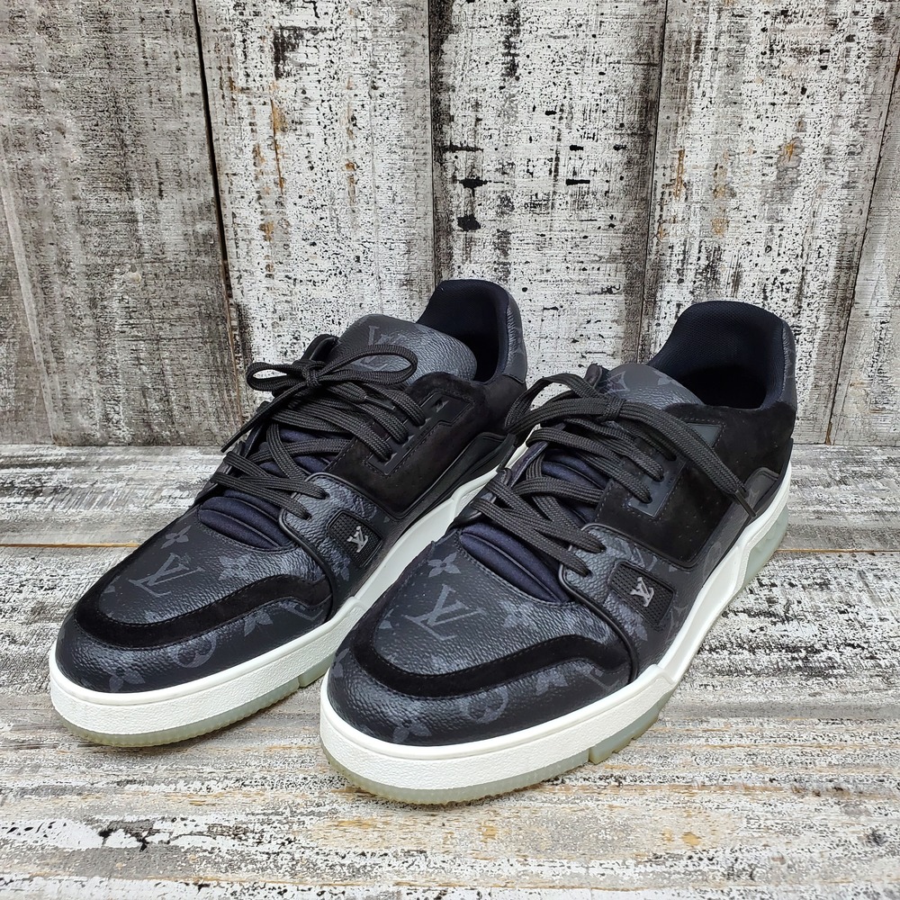 Louis Vuitton -Matchup Leather Low Trainers - Black / Gray - 10