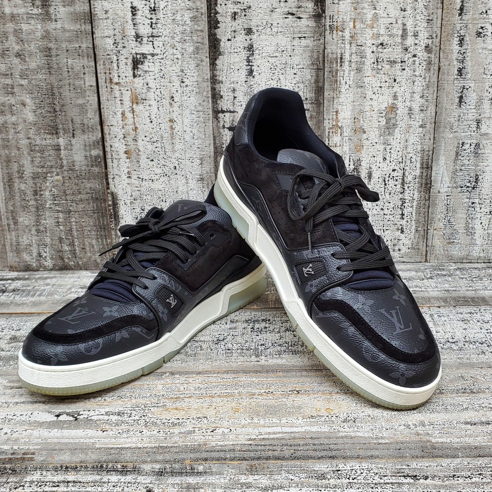 Louis Vuitton -Matchup Leather Low Trainers - Black / Gray - 10