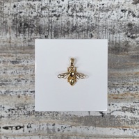 14K Bee Pendant