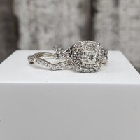 14K 1.85ctw Diamond Wedding Set