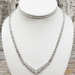 18.5" 14K Diamond Cluster Necklace
