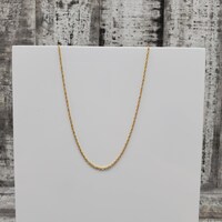 24.25" 10K Twisty Rope Chain Necklace