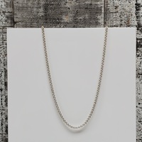 24" Silver Rolo Style Necklace