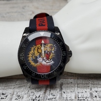 $1500 Gucci Black 45mm PVD Coated Stainless Steel Watch