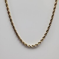 20.5" 14KSolid Rope Chain Necklace 