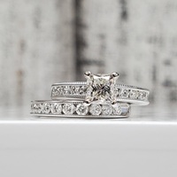 14K 1.70ctw Diamond Wedding Set