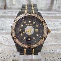 Elgin FG9051 Black and Gold Tone