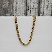 20" 14K Semi Solid Curb Link Necklace