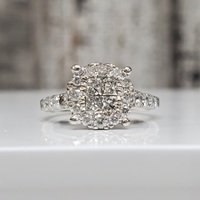 10K Cluster Diamond Ring