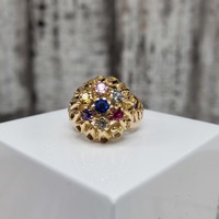18KMulti Colored Stone Ring