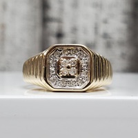 10KDiamond Cluster Ring