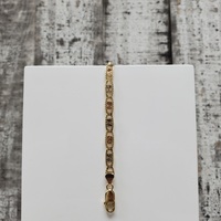 8.5" 14K TriColor Valentino Style Bracelet