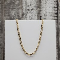 18" 14KElongated Anchor Link Necklace