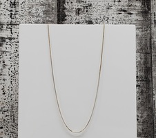 18.5" 14K Box Link Necklace