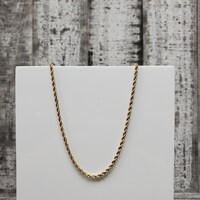 22.5" 10KRope Chain Necklace