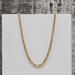 17.5" 14K YG Solid Rope Chain Necklace