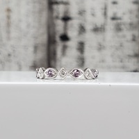 10KTopaz + Diamond Fancy Design Ring