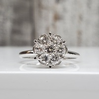 14KDiamond Cluster Ring