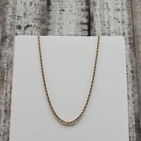 20.5" 10KRope Chain Necklace