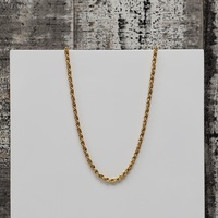 20.25" 14K Solid Rope Chain Necklace