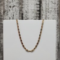 20" 14K TriColor Valentino Link Necklace