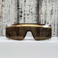 Versace Gold  Tone Sunglasses Brown Lens mod2206