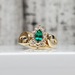 10KSynth Marquese Emerald DiamondRing