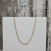 20" 14K Box Link Necklace