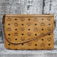 MCM Brown Shoulder Pouch