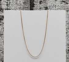 24" 18K Box Link Necklace